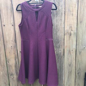 Mystic "Must-Have Dress" in Plum, Keyhole Fit & Flare Dress